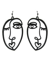 Load image into Gallery viewer, Picasso Face Design Drop Dangle Hook Earrings