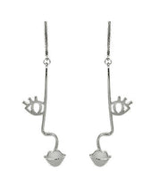 Load image into Gallery viewer, Picasso Face earring, Abstract earring,   Design Drop Dangle Post Earrings