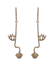 Load image into Gallery viewer, Picasso Face earring, Abstract earring,   Design Drop Dangle Post Earrings