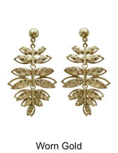 Load image into Gallery viewer, Laurel leaf earrings, Evergreen leaf earrings, Nature inspired, Post Earrings