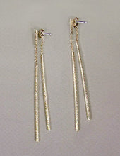Load image into Gallery viewer, Sparkly bars Stud Drop Earrings
