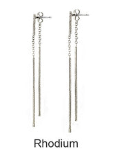 Load image into Gallery viewer, Sparkly bars Stud Drop Earrings