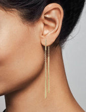 Load image into Gallery viewer, Sparkly bars Stud Drop Earrings
