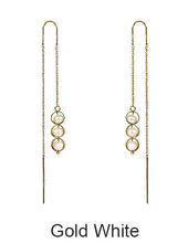 Load image into Gallery viewer, Mother of Pearl, Fresh Pearl, Real Pearl, Natural pearl, Drop Dangle earrings