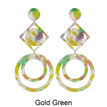 Load image into Gallery viewer, Acetate Resin Geometric Post Earrings
