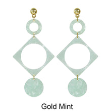 Load image into Gallery viewer, Acetate Resin Geometric Post Earrings