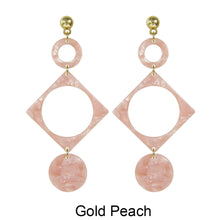 Load image into Gallery viewer, Acetate Resin Geometric Post Earrings
