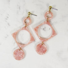 Load image into Gallery viewer, Acetate Resin Geometric Post Earrings