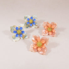 Load image into Gallery viewer, Acetate Resin Flower Delicate Post Earrings