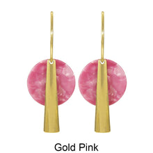 Load image into Gallery viewer, Acetate Resin Geometric Simple Dangle Hoop Earrings