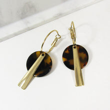Load image into Gallery viewer, Acetate Resin Geometric Simple Dangle Hoop Earrings