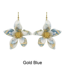 Load image into Gallery viewer, Acetate Resin Flower Delicate Dangle Hook Earrings