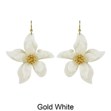 Load image into Gallery viewer, Acetate Resin Flower Delicate Dangle Hook Earrings