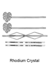 Load image into Gallery viewer, Stoned Monstera Hair Clips 5PCS Set