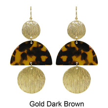 Load image into Gallery viewer, Acetate Resin Geometric Drop Hook Earrings