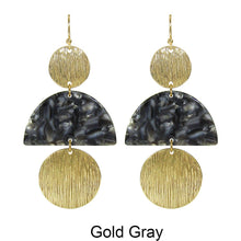 Load image into Gallery viewer, Acetate Resin Geometric Drop Hook Earrings