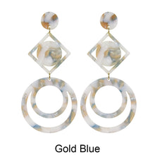 Load image into Gallery viewer, Acetate Resin Geometric Post Earrings