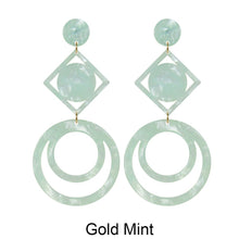 Load image into Gallery viewer, Acetate Resin Geometric Post Earrings