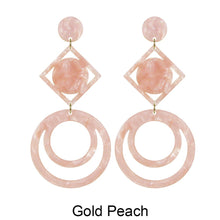Load image into Gallery viewer, Acetate Resin Geometric Post Earrings