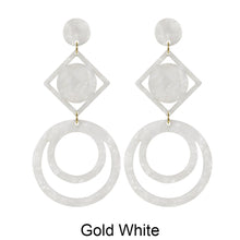 Load image into Gallery viewer, Acetate Resin Geometric Post Earrings