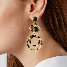Load image into Gallery viewer, Acetate Resin Geometric Post Earrings
