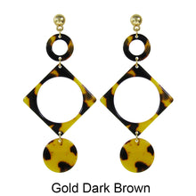Load image into Gallery viewer, Acetate Resin Geometric Post Earrings