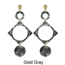 Load image into Gallery viewer, Acetate Resin Geometric Post Earrings