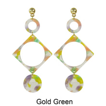 Load image into Gallery viewer, Acetate Resin Geometric Post Earrings