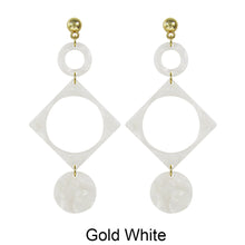 Load image into Gallery viewer, Acetate Resin Geometric Post Earrings