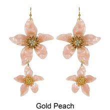 Load image into Gallery viewer, Acetate Resin Flower Dangle Hook Earrings