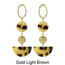 Load image into Gallery viewer, Acetate Resin Geometric Dangle Post Earrings