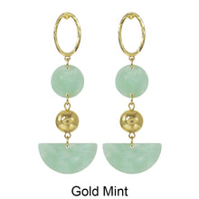 Load image into Gallery viewer, Acetate Resin Geometric Dangle Post Earrings