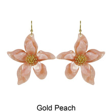 Load image into Gallery viewer, Acetate Resin Flower Delicate Dangle Hook Earrings