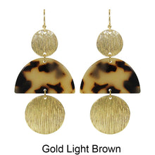 Load image into Gallery viewer, Acetate Resin Geometric Drop Hook Earrings