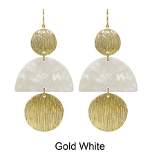 Load image into Gallery viewer, Acetate Resin Geometric Drop Hook Earrings