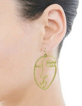 Load image into Gallery viewer, Picasso Face Design Drop Dangle Hook Earrings