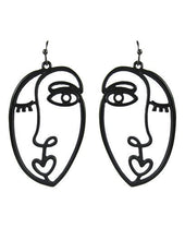 Load image into Gallery viewer, Picasso Face Design Drop Dangle Hook Earrings