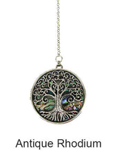 Load image into Gallery viewer, Tree of Life Abalone Locket Long Y Type Necklace