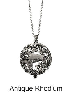 Schnauzer  6 Times Magnifier Magnifying Glass Top Sliding Magnet Pendant Necklace, 30 inch plus 3 inch