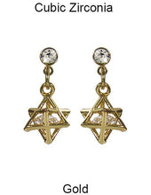 Load image into Gallery viewer, Cubic Zirconia Star Drop Dangle &amp; Drop Post earring