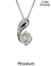 Load image into Gallery viewer, Cubic Zirconia Necklace 18 inch plus 3 inch extension
