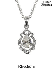 Load image into Gallery viewer, Cubic Zirconia Necklace 18 inch plus 3 inch extension