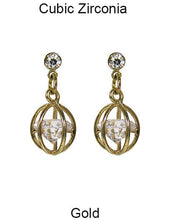 Load image into Gallery viewer, Cubic Zirconia Tear Drop Dangle &amp; Drop Post earring