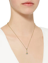 Load image into Gallery viewer, Cubic Zirconia Teardrop Necklace 18 inch plus 3 inch extension