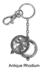 Load image into Gallery viewer, Dragonfly 6 Times Magnifier Magnifying Glass Sliding Top Magnet Pendant Key Chain