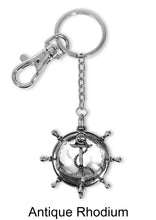 Load image into Gallery viewer, Anchor 6 Times Magnifier Magnifying Glass Top Sliding Magnet Pendant Key Chain