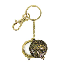 Load image into Gallery viewer, Elephant  6 Times Magnifier Magnifying Glass Top Sliding Magnet Pendant Key Chain