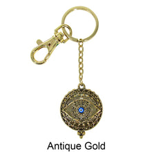 Load image into Gallery viewer, Evil Eye  6 Times Magnifier Magnifying Glass Top Sliding Magnet Pendant Key Chain