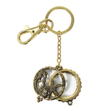 Load image into Gallery viewer, Sea Life 6 Times Magnifier Magnifying Glass Top Sliding Magnet Pendant key Chain