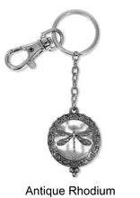 Load image into Gallery viewer, Dragonfly 6 Times Magnifier Magnifying Glass Sliding Top Magnet Pendant Key Chain